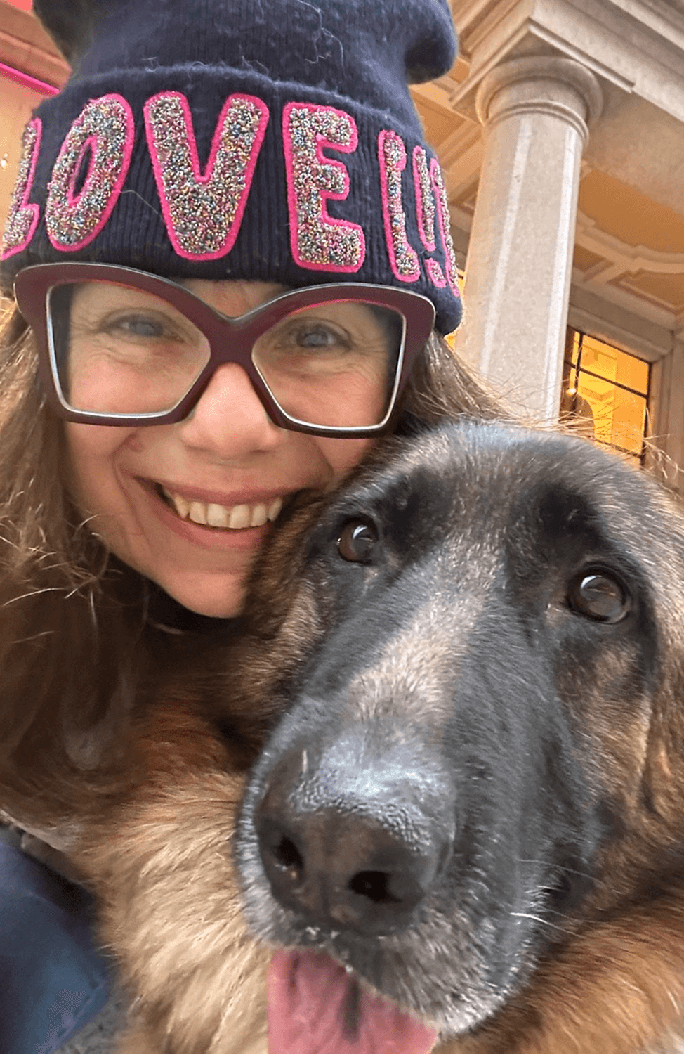 Paola e il suo cane